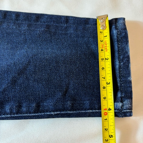 American Eagle AE Jeans Hi-Rise Jeggings Distressed Knees Blue Jeans Size 4S - Picture 12 of 14